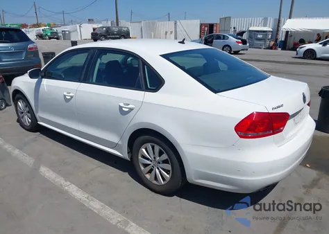 2013 Volkswagen Passat 2.5L S from USA, damaged, VIN 1VWAH7A32DC052617